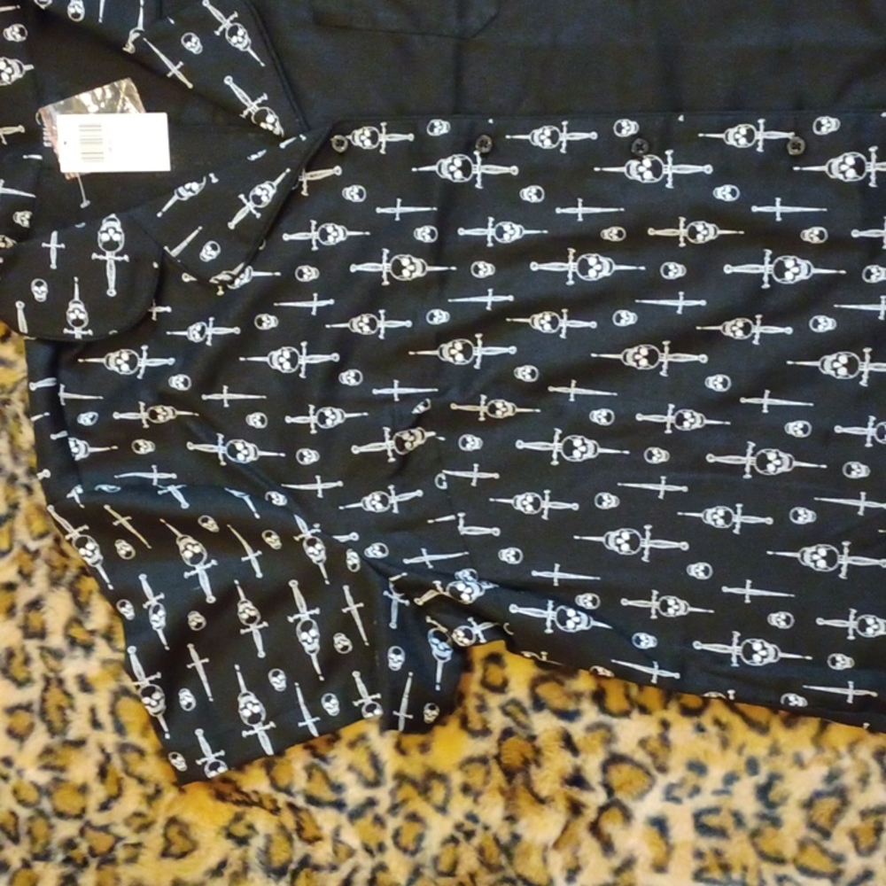 NWT Hot topic Social Collision 3x split dagger lounge set Black /white - Picture 2 of 16